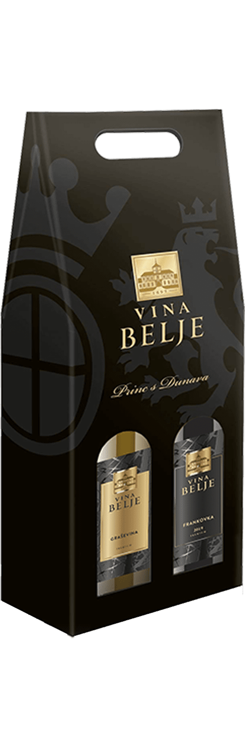 Premium duopack ‒ Vina Belje ‒ Poklon-paket sadrži graševinu i frankovku